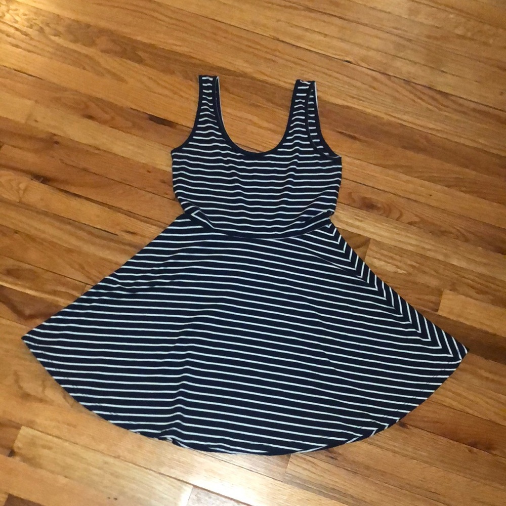 Castro striped skater dress M